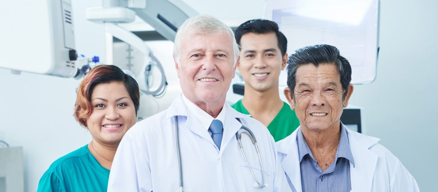 Group of doctors and surgeons knowing that you are keeping them as your primary care provider.